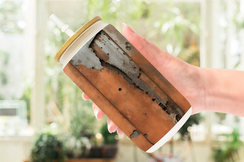 Glass Can Wrap Corroded Metal Rust Sublimation artnoy 
