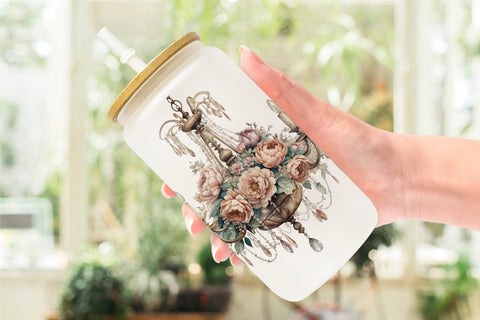 Glass Can Wrap Crystal Chandelier Sublimation artnoy 