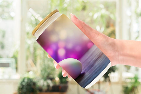 Glass Can Wrap Easter Egg Bokeh Sublimation artnoy 