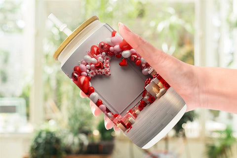 Glass Can Wrap Frame Valentine Sublimation artnoy 