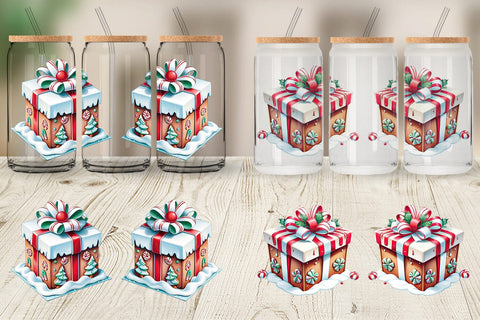 Glass Can Wrap Gift Box Sublimation artnoy 