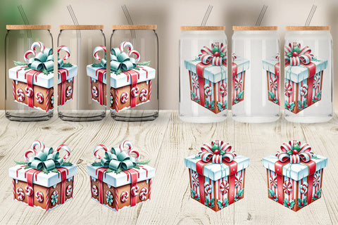 Glass Can Wrap Gift Box Sublimation artnoy 