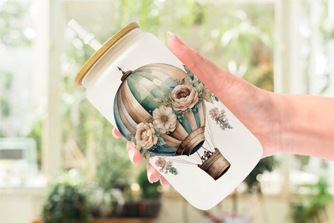 Glass Can Wrap Hot Air Balloon Sublimation artnoy 