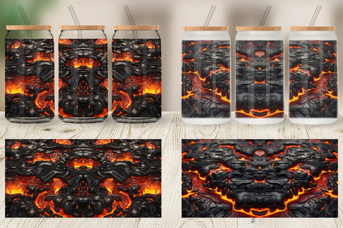 Glass Can Wrap Molten Lava Sublimation artnoy 