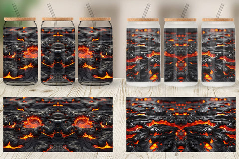 Glass Can Wrap Molten Lava Sublimation artnoy 