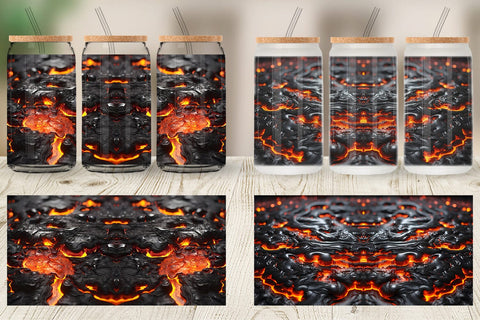 Glass Can Wrap Molten Lava Sublimation artnoy 