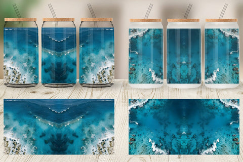 Glass Can Wrap Ocean Surface Sublimation artnoy 