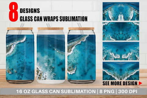 Glass Can Wrap Ocean Surface Sublimation artnoy 