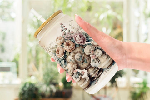 Glass Can Wrap Porcelain Figurine Sublimation artnoy 