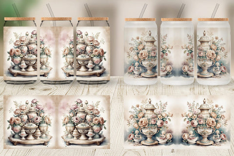 Glass Can Wrap Porcelain Figurine Sublimation artnoy 