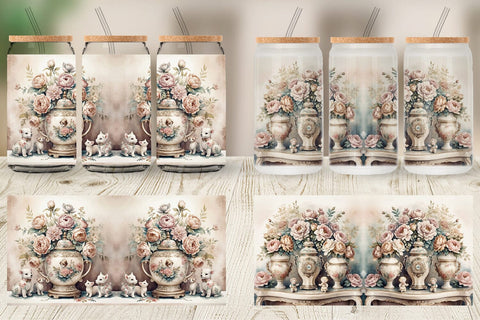 Glass Can Wrap Porcelain Figurine Sublimation artnoy 