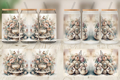 Glass Can Wrap Porcelain Figurine Sublimation artnoy 