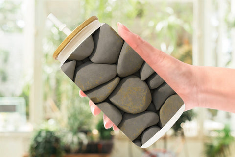 Glass Can Wrap Rocks Background Sublimation artnoy 