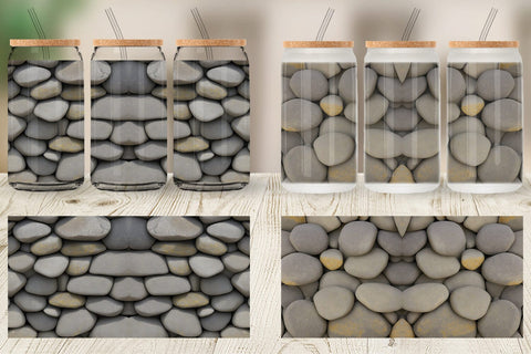 Glass Can Wrap Rocks Background Sublimation artnoy 