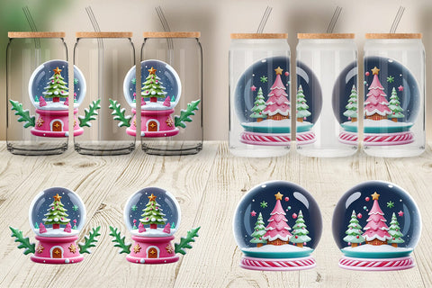 Glass Can Wrap Snow Globe Sublimation artnoy 
