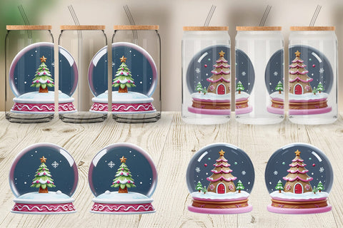 Glass Can Wrap Snow Globe Sublimation artnoy 