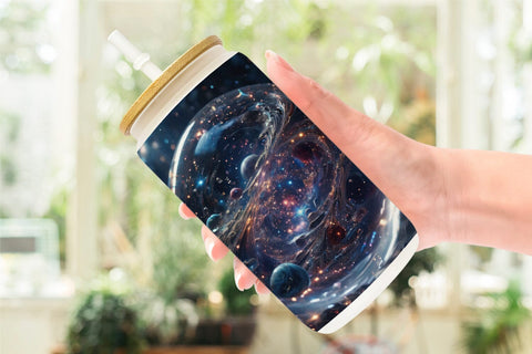 Glass Can Wrap Space Galaxy Infinite Sublimation artnoy 