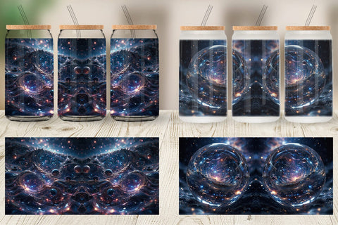 Glass Can Wrap Space Galaxy Infinite Sublimation artnoy 