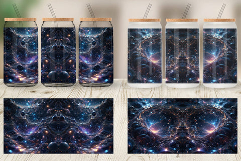 Glass Can Wrap Space Galaxy Infinite Sublimation artnoy 