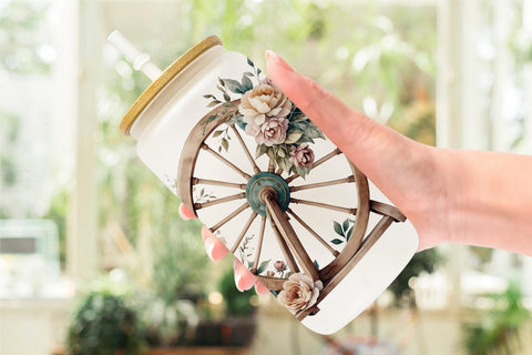 Glass Can Wrap Spinning Wheel Sublimation artnoy 