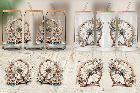 Glass Can Wrap Spinning Wheel Sublimation artnoy 
