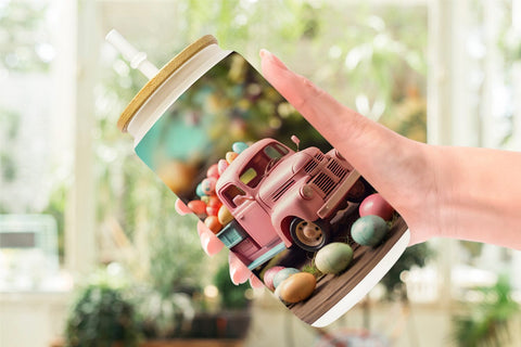 Glass Can Wrap Truck Carrying Eggs Sublimation artnoy 