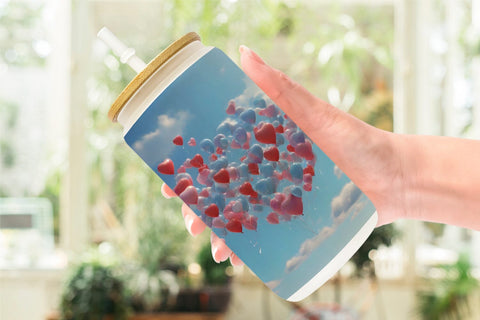 Glass Can Wrap Valentine Balloon Sublimation artnoy 