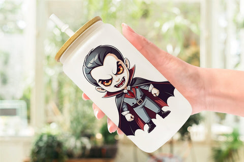 Glass Can Wrap Vampires Sublimation artnoy 