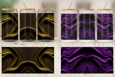 Glass Can Wrap Whipped Texture Sublimation artnoy 