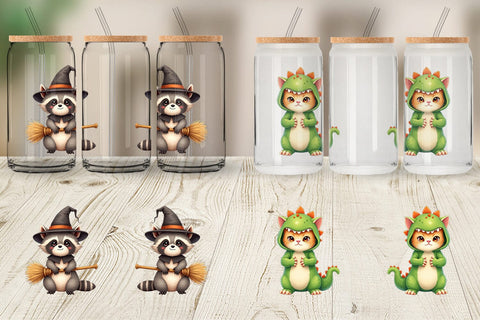 Glass Can Wrong Costume Baby Animals Sublimation artnoy 