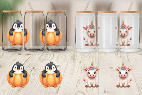 Glass Can Wrong Costume Baby Animals Sublimation artnoy 