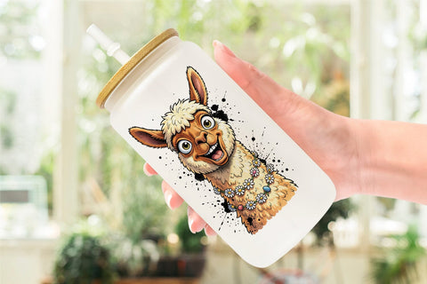 Glass Can Zany Easter Animal Sublimation artnoy 