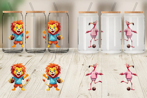 Glass Can Zoo Football Team Sublimation artnoy 