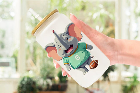 Glass Can Zoo Football Team Sublimation artnoy 