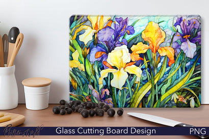 Glass Cutting Board Design | Flowers Sublimation Pfiffen's World 