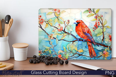 Glass Cutting Board Design | Red Bird Sublimation Pfiffen's World 
