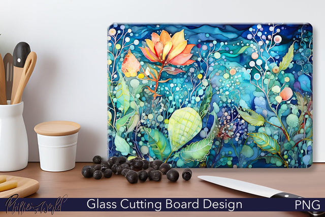Glass Cutting Board | Ocean Sublimation Pfiffen's World 