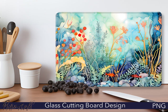Glass Cutting Board | Underwater Sublimation Pfiffen's World 