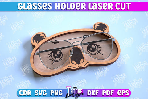 Glasses Holder Laser Cut Bundle | Eyeglass Stand | Animal Design | CNC File SVG The T Store Design 