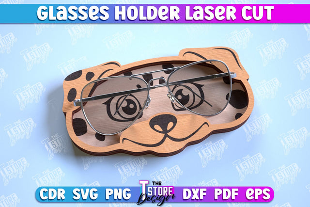 Glasses Holder Laser Cut | Eyeglass Stand | Animal Design | CNC File SVG The T Store Design 