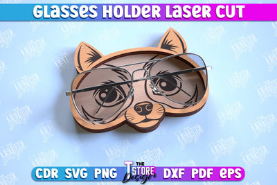 Glasses Holder Laser Cut | Eyeglass Stand | Animal Design | CNC File SVG The T Store Design 