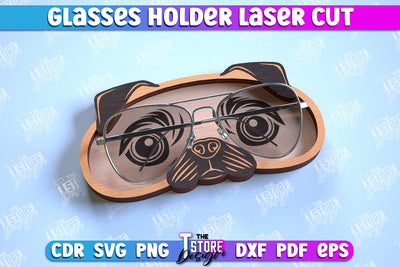 Glasses Holder Laser Cut | Eyeglass Stand | Animal Design | CNC File SVG The T Store Design 
