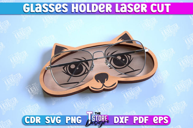 Glasses Holder Laser Cut | Eyeglass Stand | Animal Design | CNC File SVG The T Store Design 