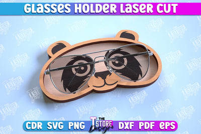 Glasses Holder Laser Cut | Eyeglass Stand | Animal Design | CNC File SVG The T Store Design 