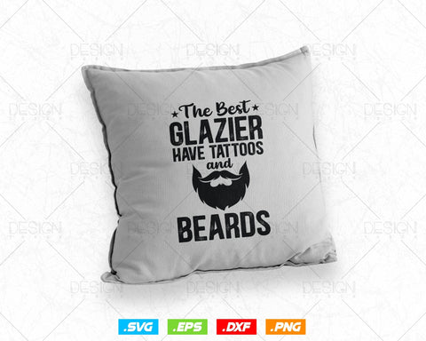 Glazier Beards Tattoo Windows Glass Fixer Svg Fathers Day Svg, Window Fitter, Glazer, Glass Worker, Svg Files for Cricut, Instant Download SVG DesignDestine 