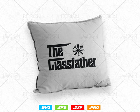 Glazier Glass Fitter the GlassFather Funny Vintage Svg Png, Fathers Day Svg, Glazer, Glass Worker, Svg Files for Cricut, Instant Download SVG DesignDestine 
