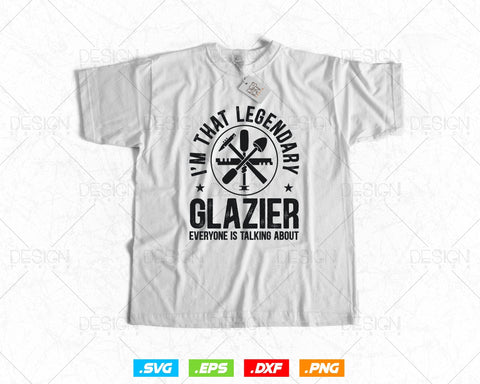 Glazier Job Title Employee Funny Worker Profession Svg Png, Fathers Day Svg, Glazer, Glass Worker, Svg Files for Cricut, Instant Download SVG DesignDestine 