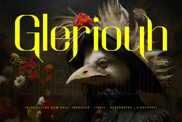 Gleriouh Typeface Font Storytype Studio 