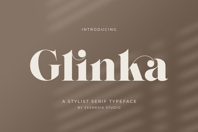 Glinka Font Zeenesia Std 