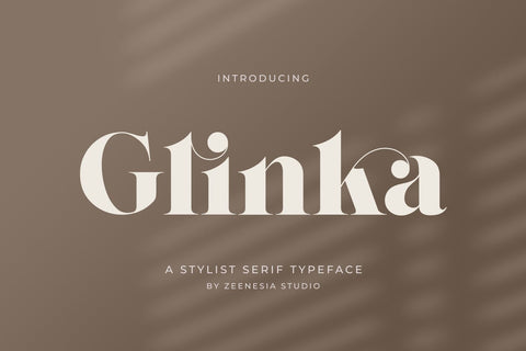 Glinka Font Zeenesia Std 